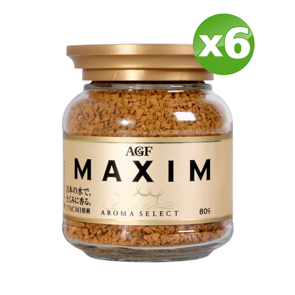 AGF MAXIM咖啡罐-金罐(80G)x6