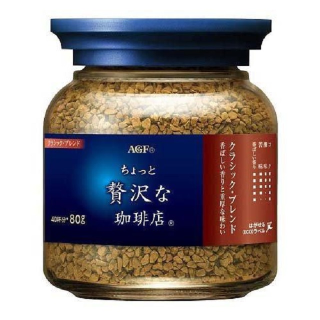 AGF MAXIM咖啡罐(藍紅標)-經典贅沢(80G)