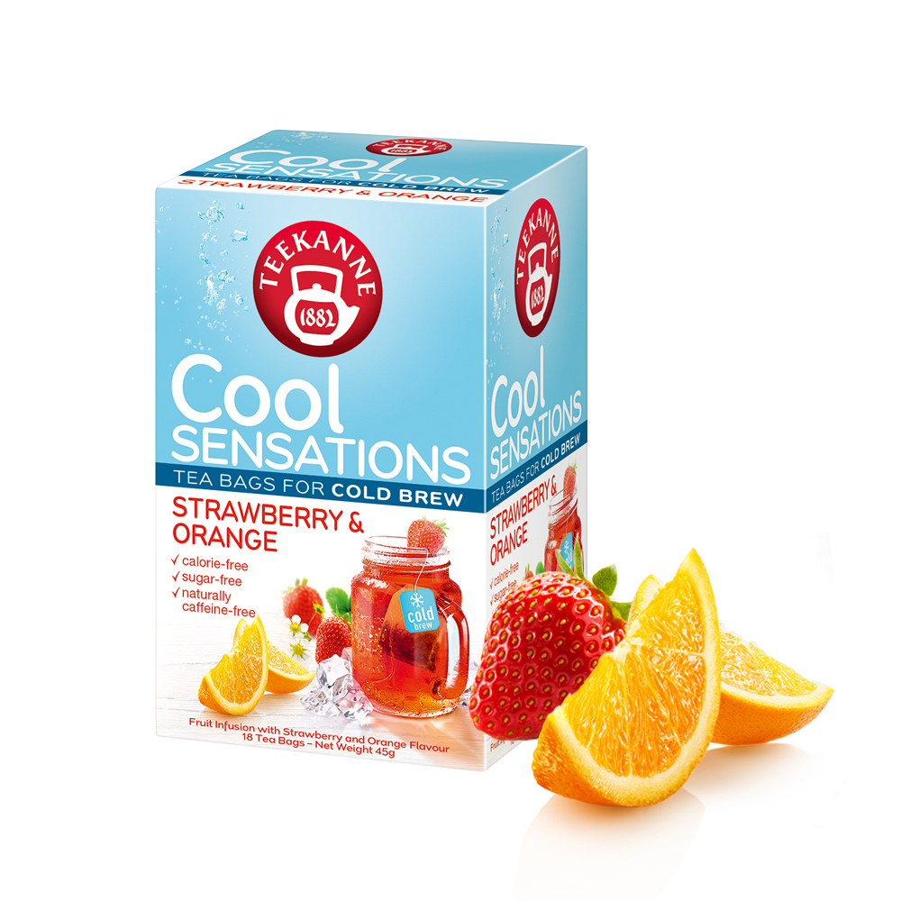 【TEEKANNE 恬康樂】草莓香橙水果茶 (2.5g x 18包/ 盒)