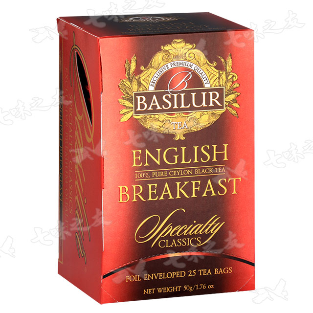 Basilur 70184 經典系列茶包(英式早茶) 2gx25包