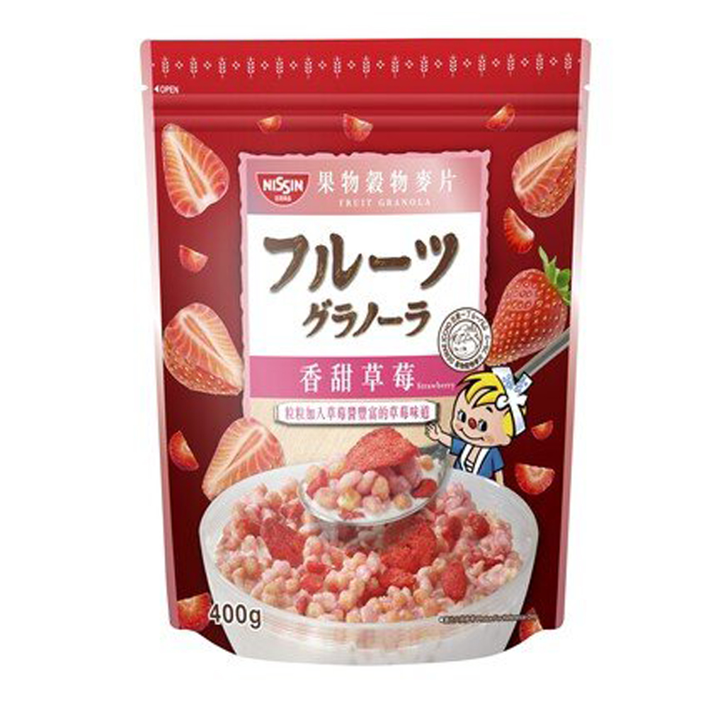 《日清》香甜草莓水果穀物脆(400g)