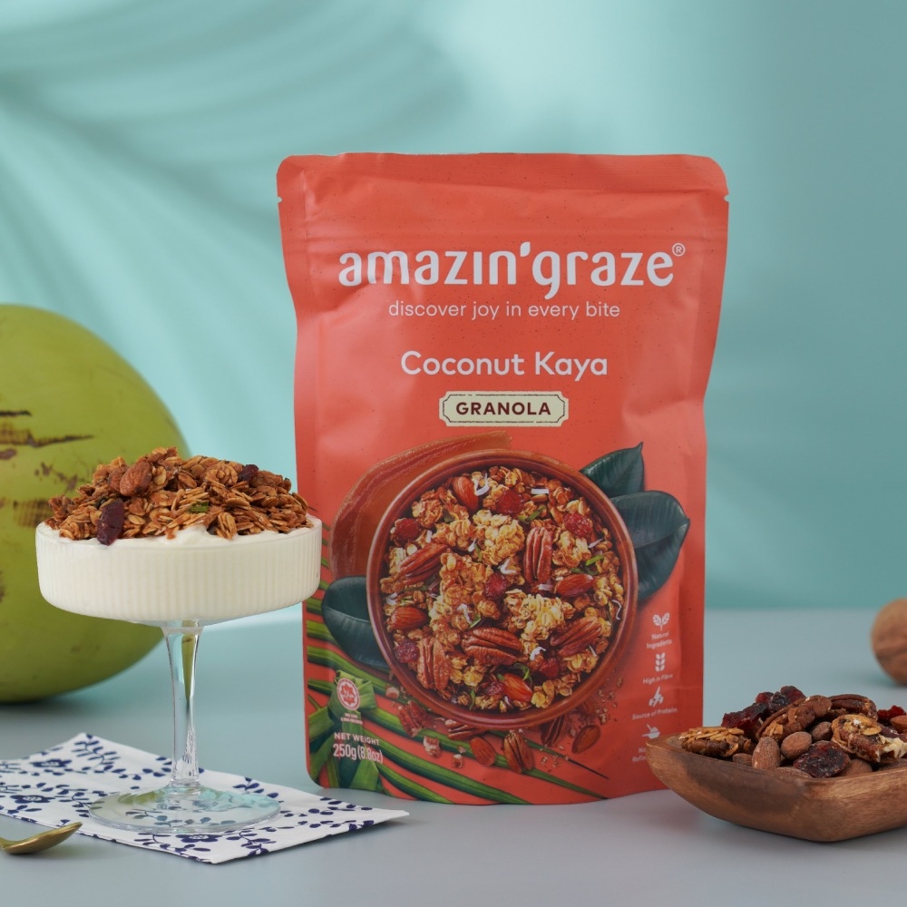 Amazin graze堅果穀物燕麥脆片250g 咖椰