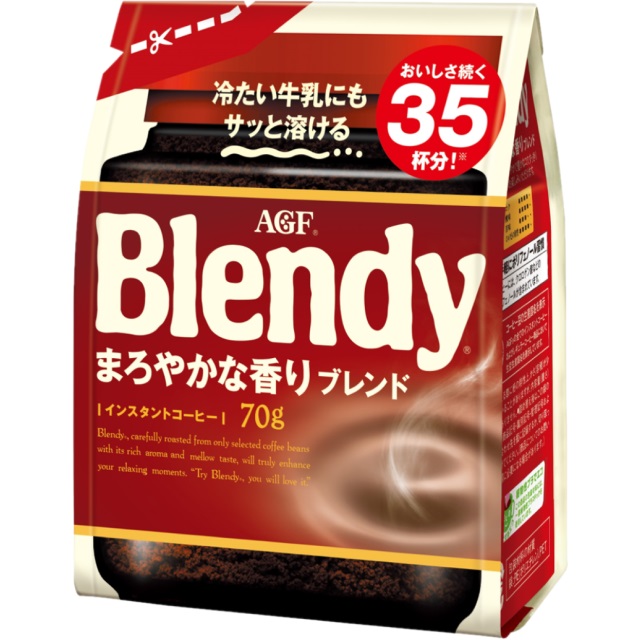 AGF「Blendy」柔香即溶咖啡70gx2袋