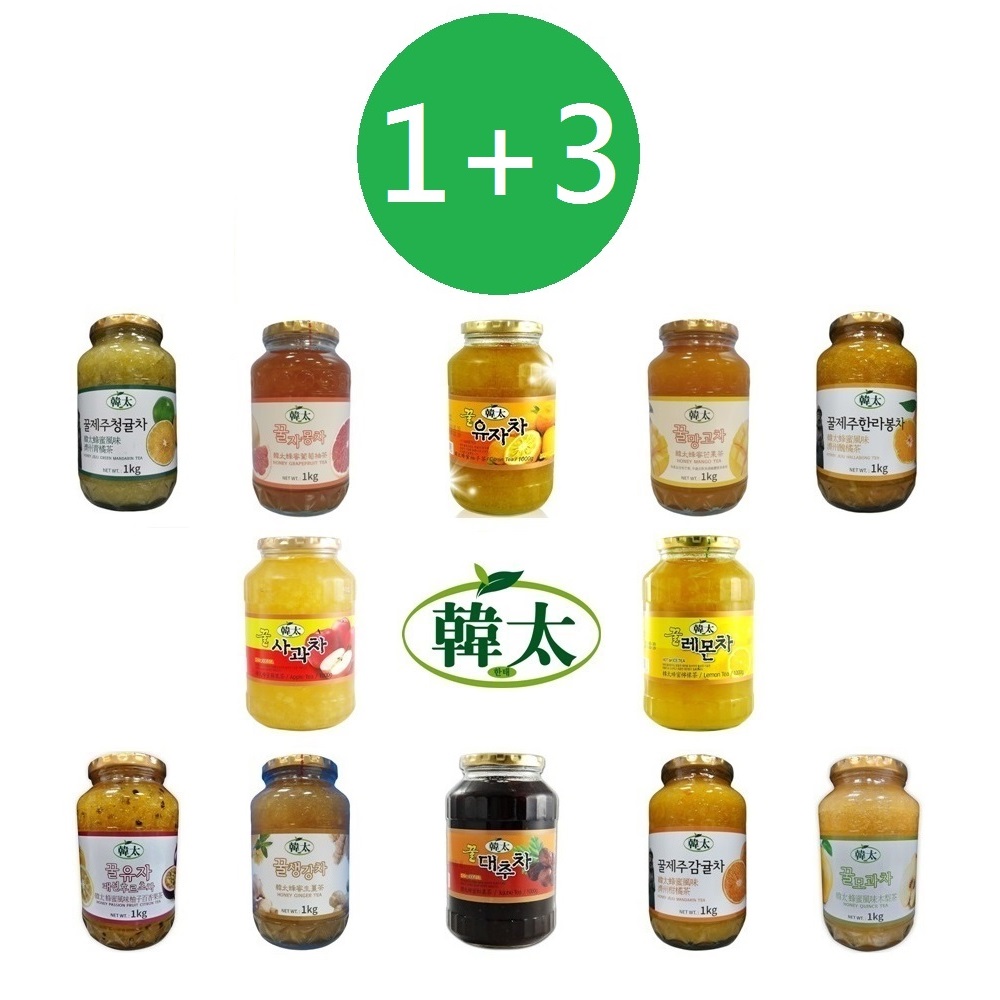 【韓太】蜂蜜風味茶(1KG/韓國進口)