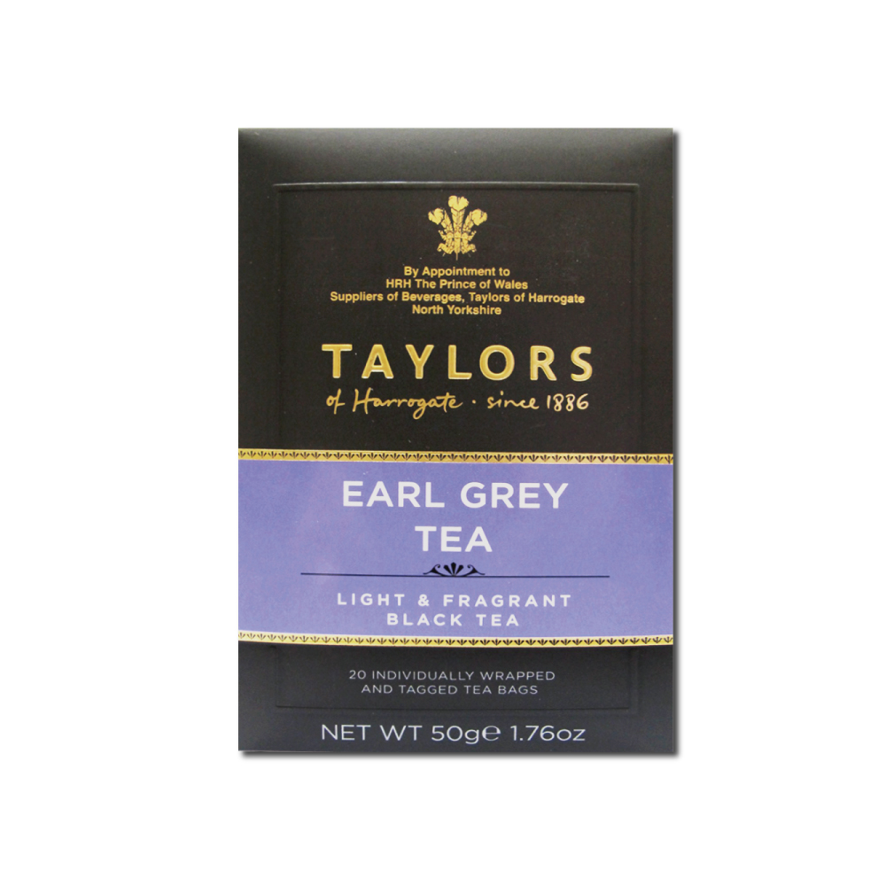 【英國泰勒茶Taylors】皇家伯爵茶紅茶葉包20包x1盒