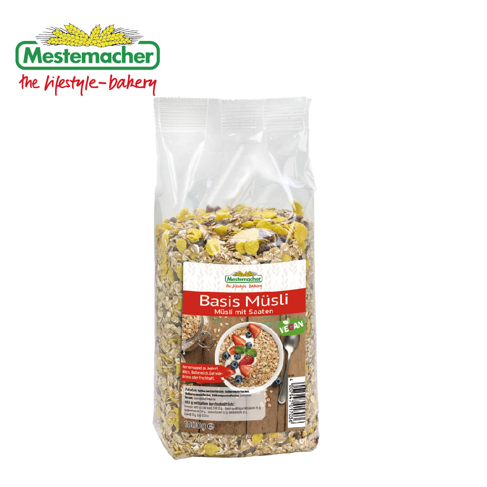 Mestemacher 德國麥大師天然原味穀片 1000g 6入組