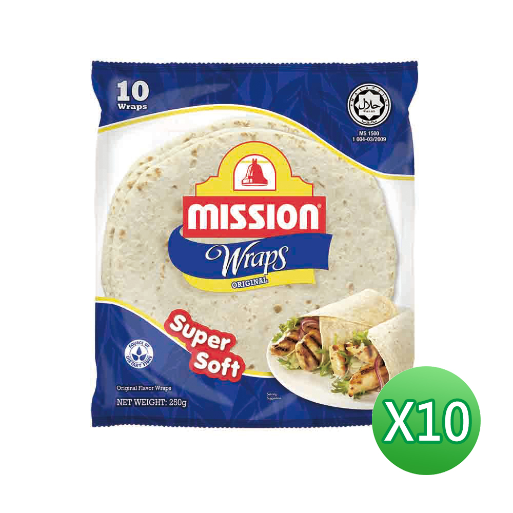 【Mission】6吋 墨西哥薄餅 250g(10片)*10入組