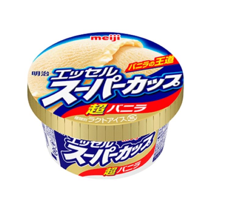 meiji明治 日本原裝進口超級杯冰淇淋200MLx4(香草+抹茶)