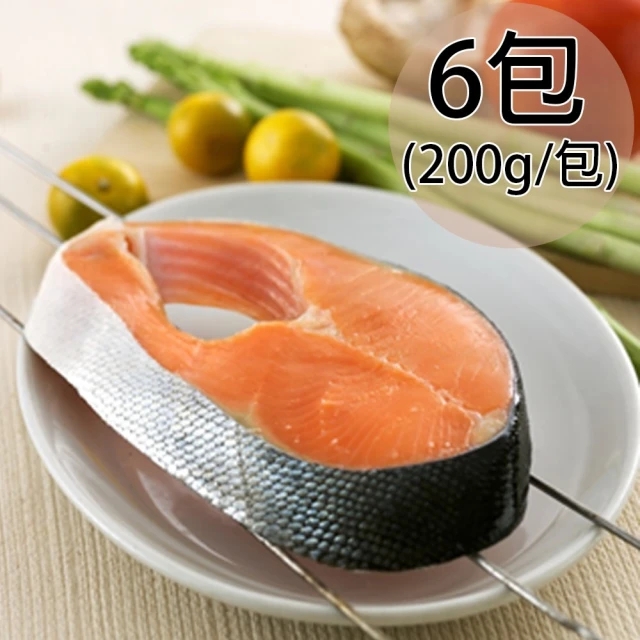 【天和鮮物】智利鮭魚輪切片6包〈200g/包〉