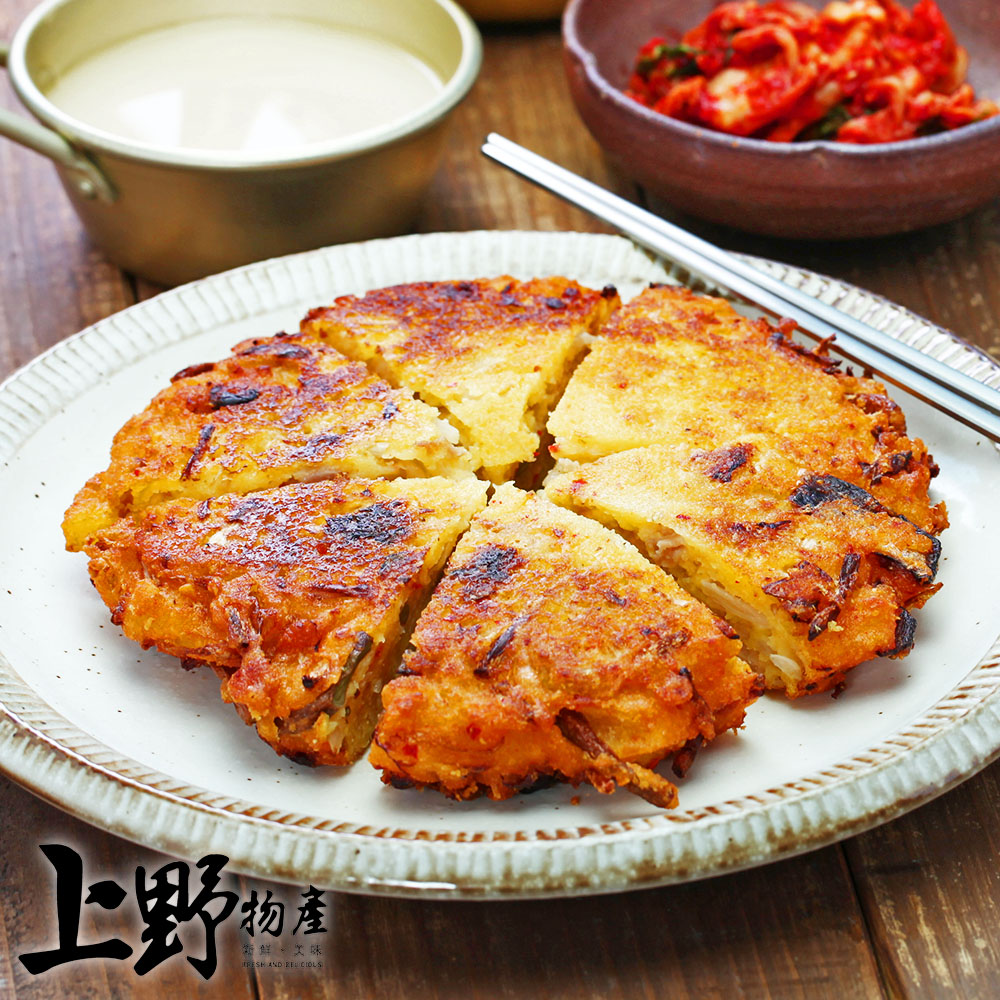 【上野物產】韓式 蝦仁海鮮煎餅 (200g±10%/片) x1片