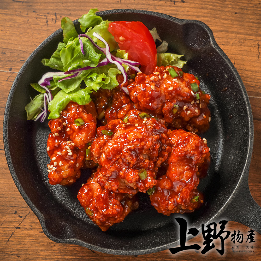 【上野物產】漢江奇雞 韓國正宗辣雞塊（250g±10%/包）x6包