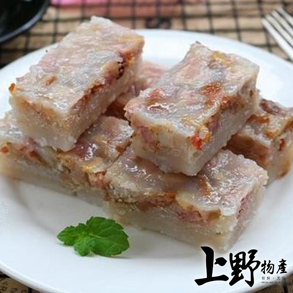 【上野物產】古早味水晶芋頭粿（600g±10%/4片/包）x6包