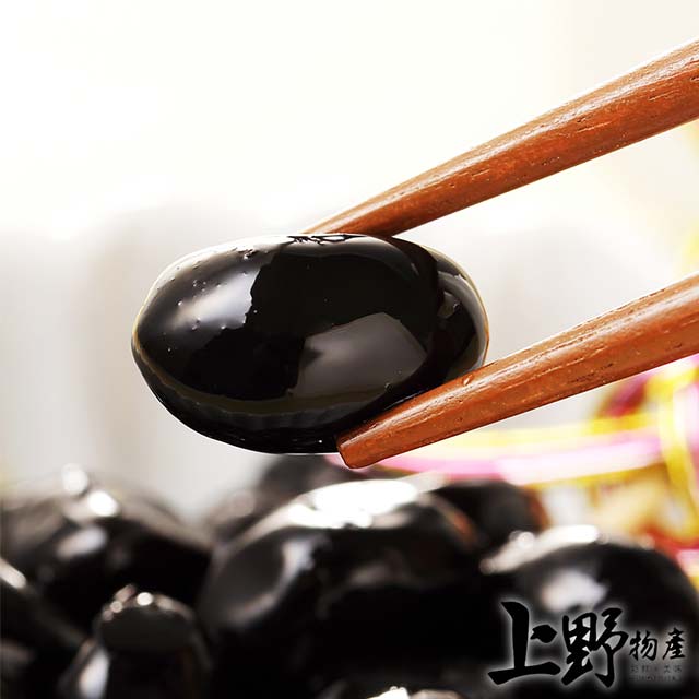 【上野物產】台灣養生佃煮黑豆（300g±10%/固狀物250g/盒）x6盒