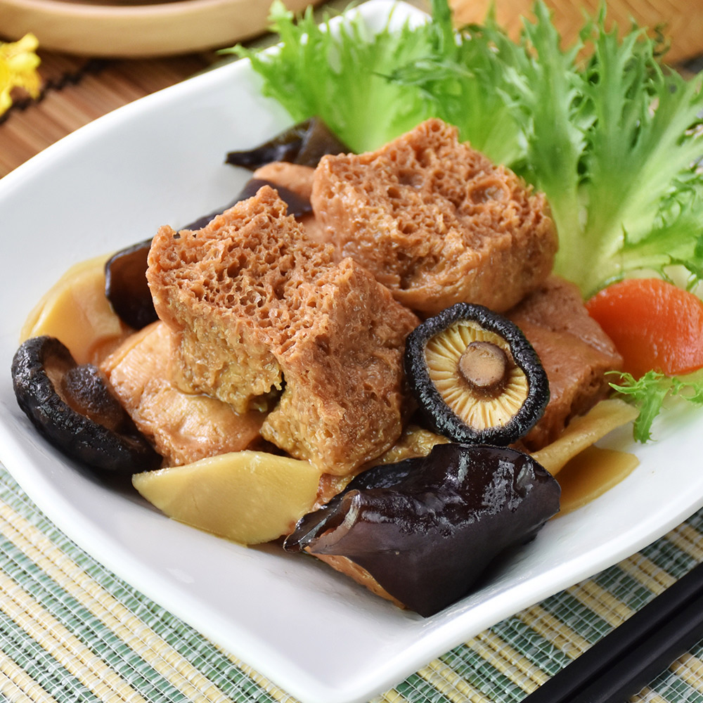 南門市場。老林記素食 紅燒烤麩(250g±10g/盒)