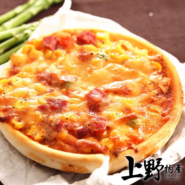 【上野物產】五吋牽絲海鮮圓披薩（120g±10%/片）x30片-年菜