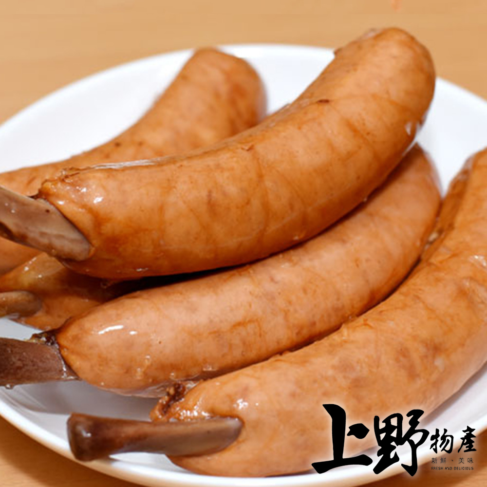 【上野物產】從東京迪士尼開始熱賣的 帶骨熱狗腸(75g±10%/支) x10支