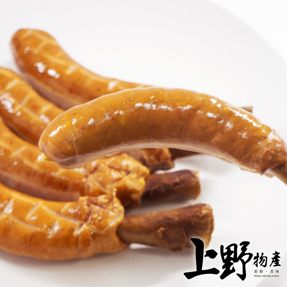 【上野物產】東京迪士尼必吃美味第一名 帶骨火腿熱狗腸(75g±10%/支) x10支