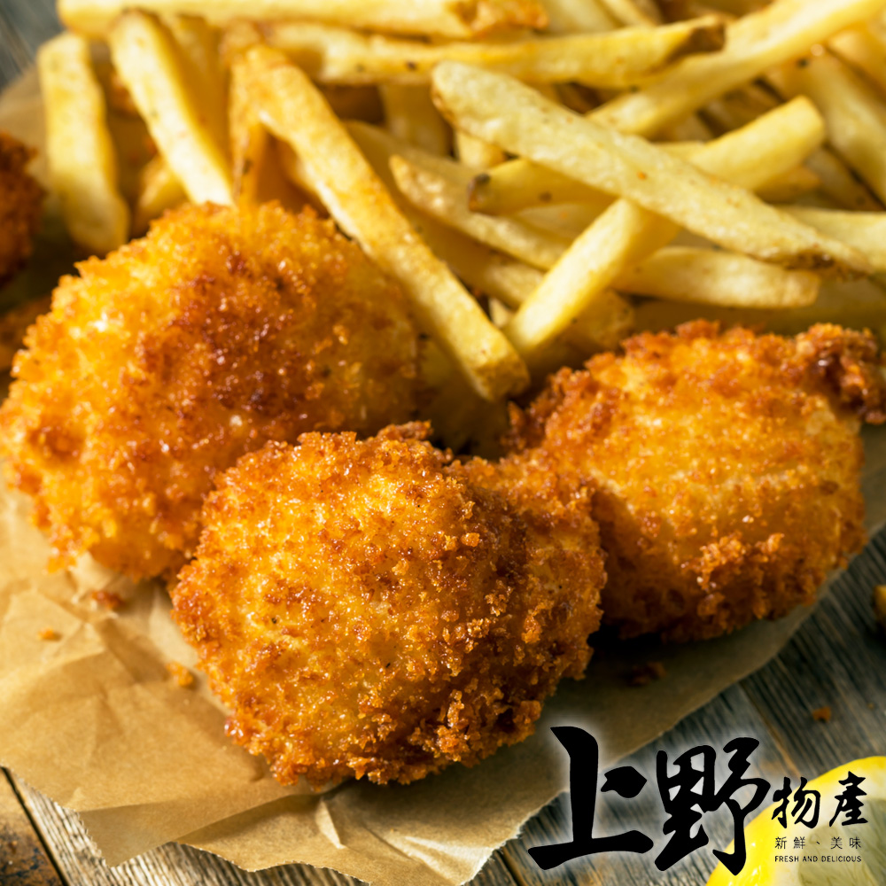 【上野物產】台式海鮮餐廳熱賣 干貝形狀海味酥(200g±10%/10顆/包) x5包