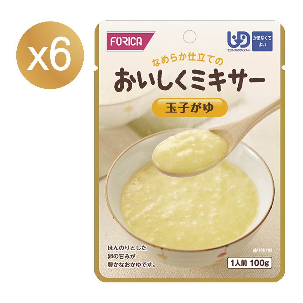 【日本FORICA福瑞加】介護食品 玉子香滑米粥 100gX6