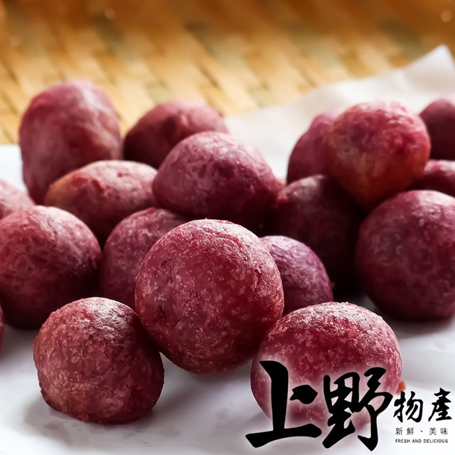 【上野物產】濃郁酥脆紫心地瓜球(300g±10%) x5