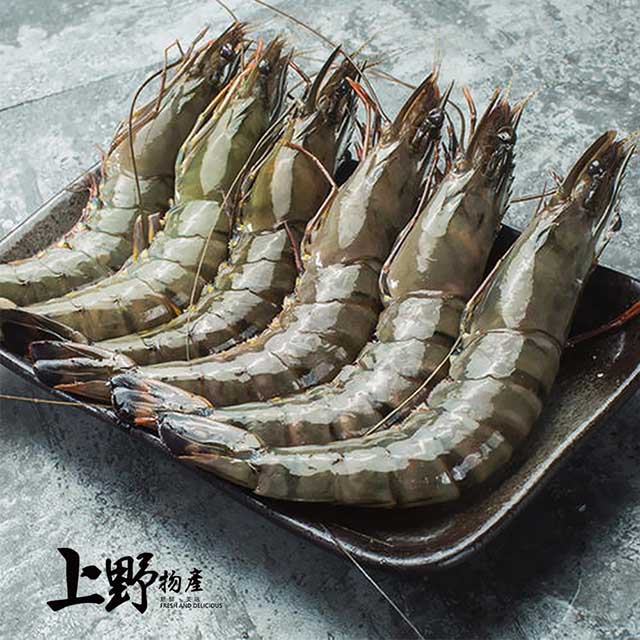 【上野物產】越南新鮮捕撈草蝦（250g±10%/8隻/盒）x8盒