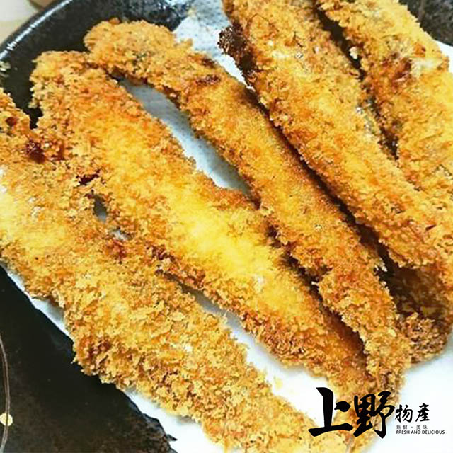 【上野物產】台灣獨創吃法 特殊黃金裹粉 爆卵柳葉魚(200g±10%/包) x20包