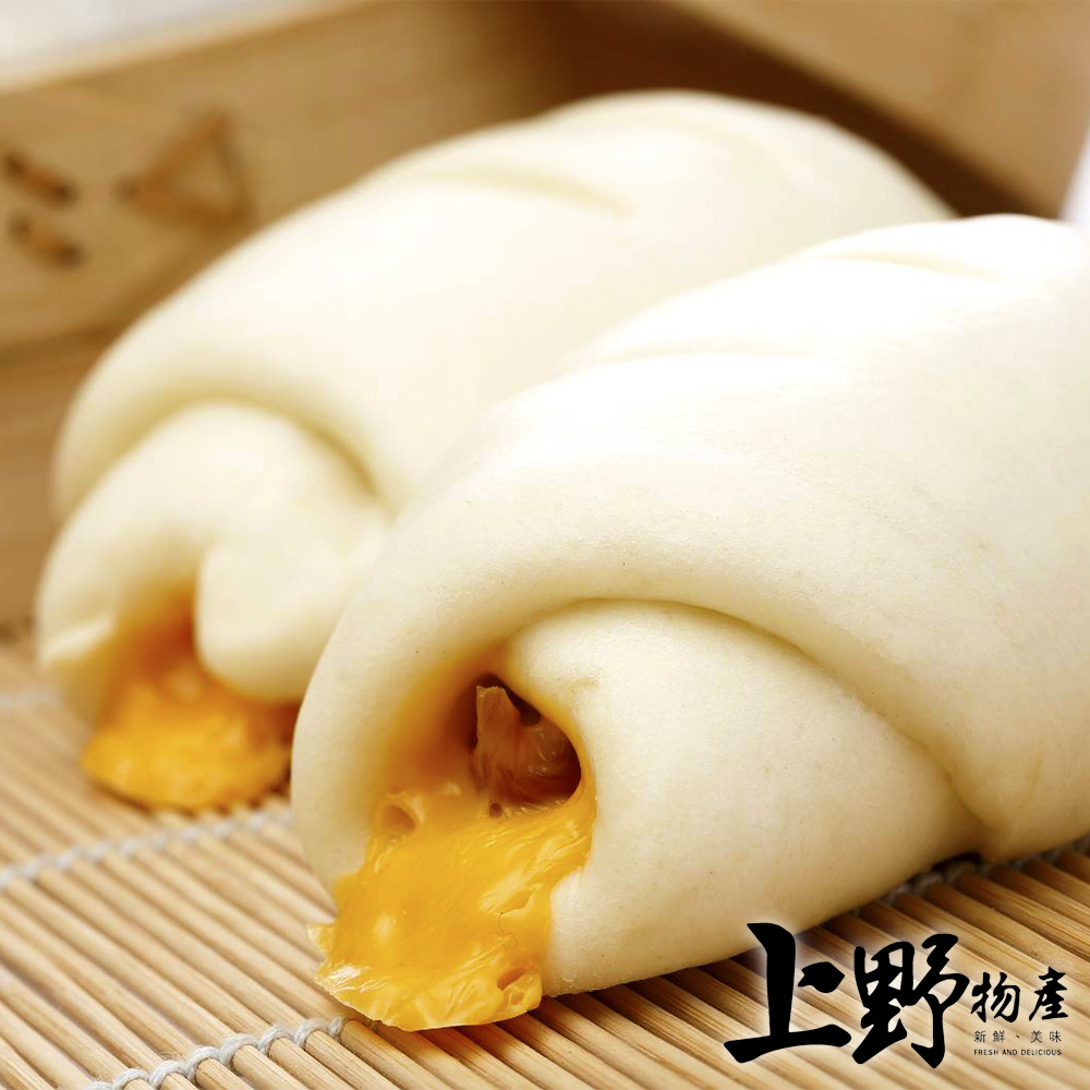 【上野物產】純手工德國香腸起司鮮奶饅頭(400g±10%/4個/包) x5包