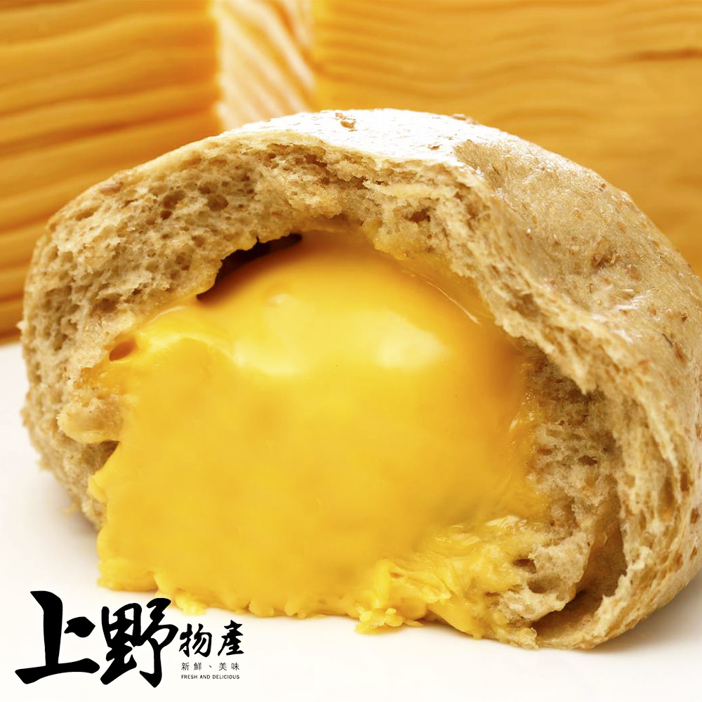【上野物產】純手工熔岩起司全麥饅頭(500g±10%/5顆/包) x5包