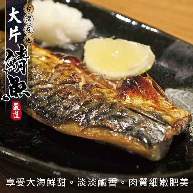 【海肉管家】嚴選宜蘭XL薄鹽鯖魚(8片_150g/片)