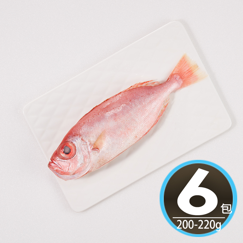 【華得水產】東港紅目鰱魚6尾組(200-220g/尾/去鰓去肚)