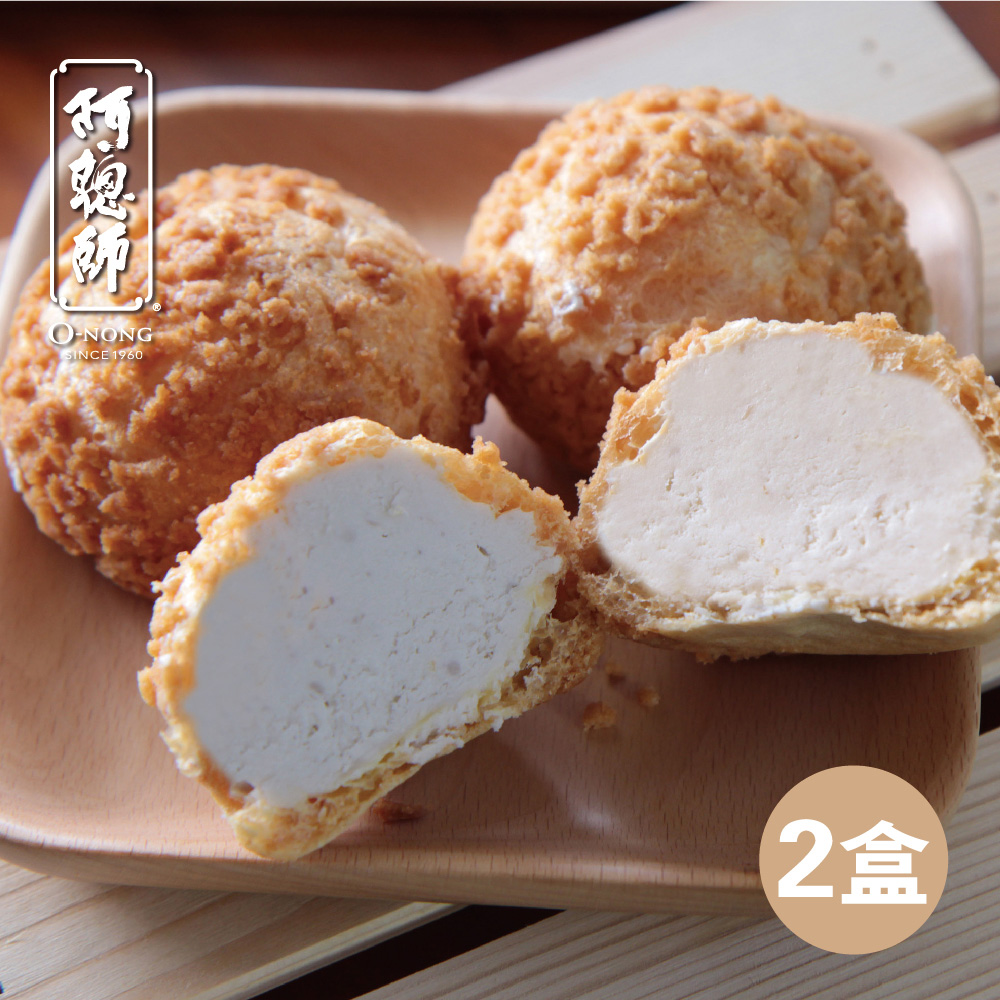 《阿聰師的糕餅主意》北海道鮮奶泡芙(32gx6入)x2盒-冷凍配送
