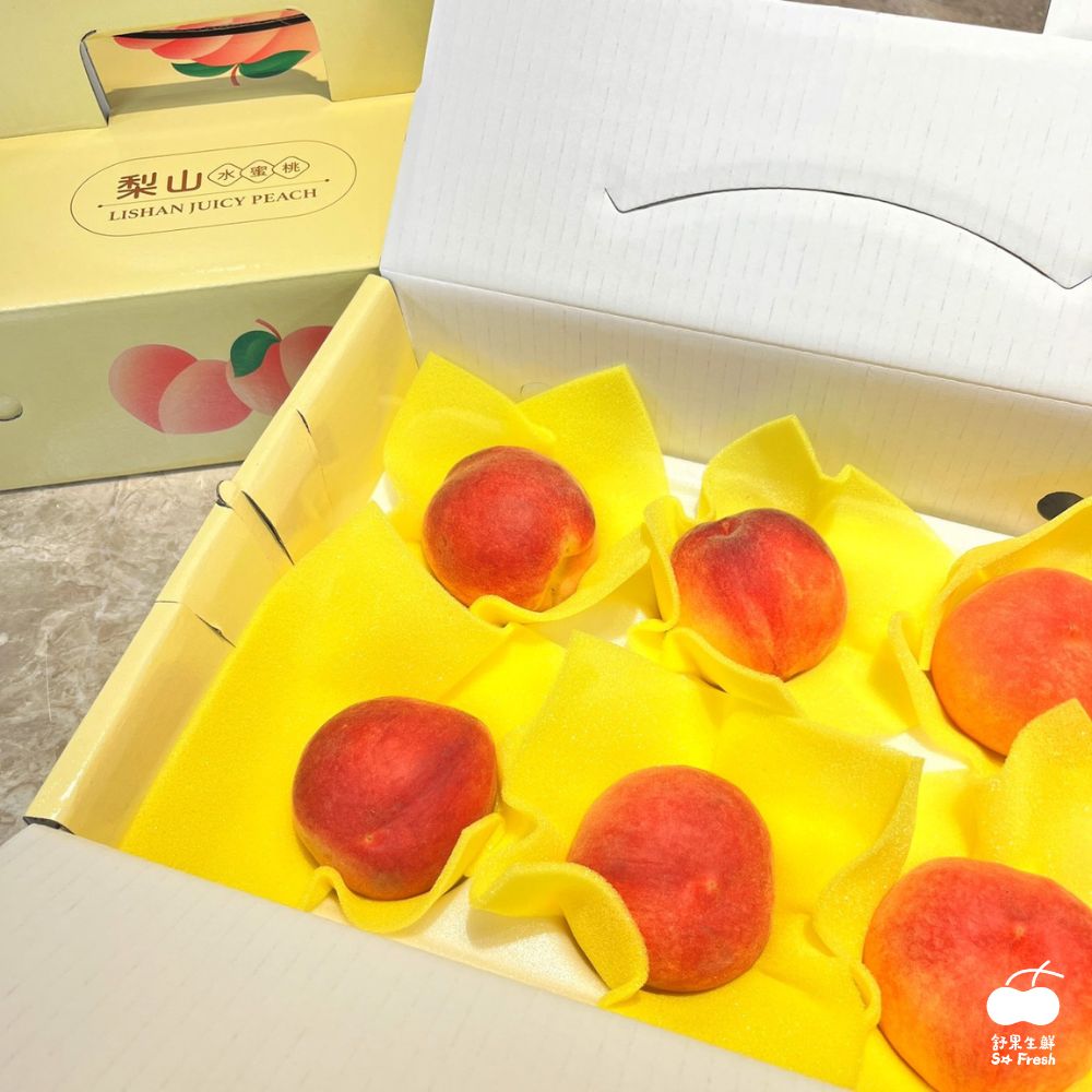 【舒果SoFresh】臺灣紅鈴水蜜桃 (6顆/約0.9kg/盒)