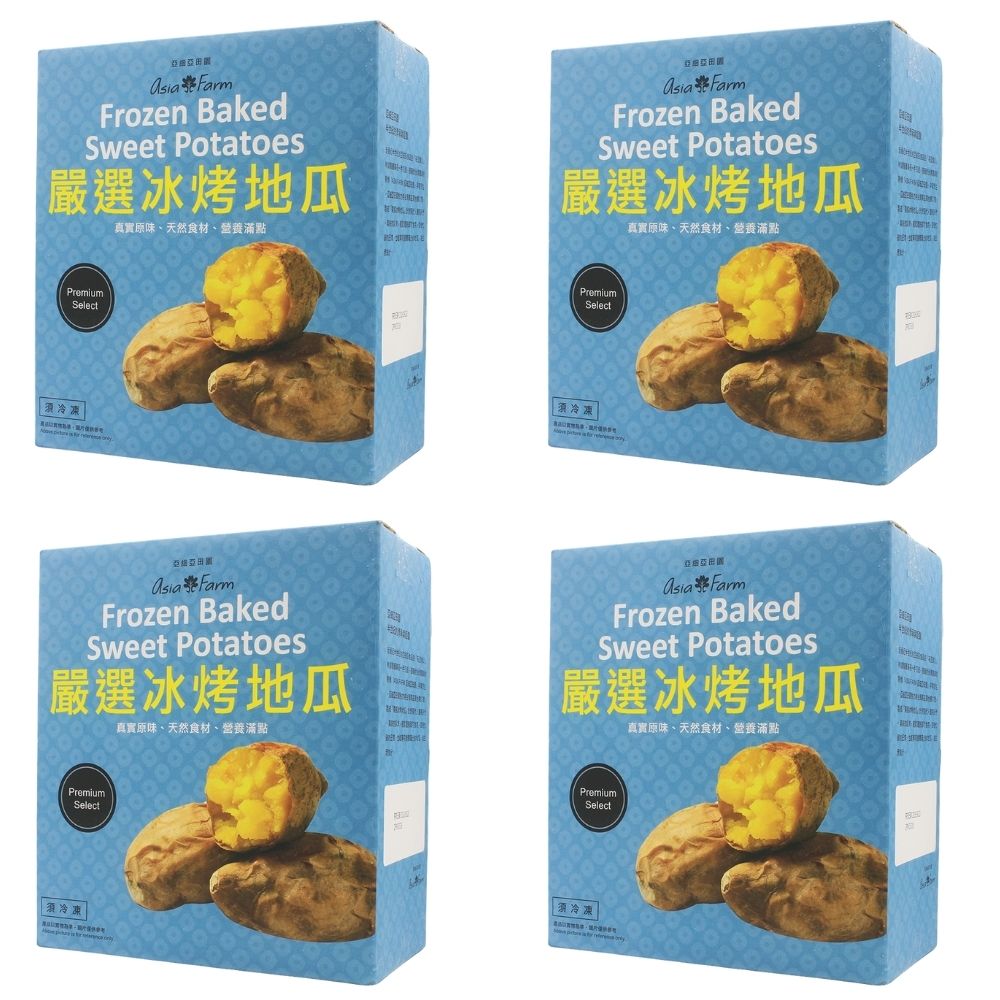 【亞細亞田園】冷凍冰烤地瓜 (1.1kg X2包)X4盒