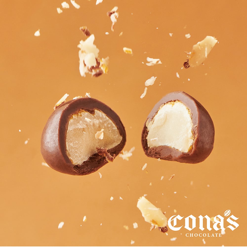 Cona’s鹽味焦糖牛奶巧克力夏威夷果(80g/盒)