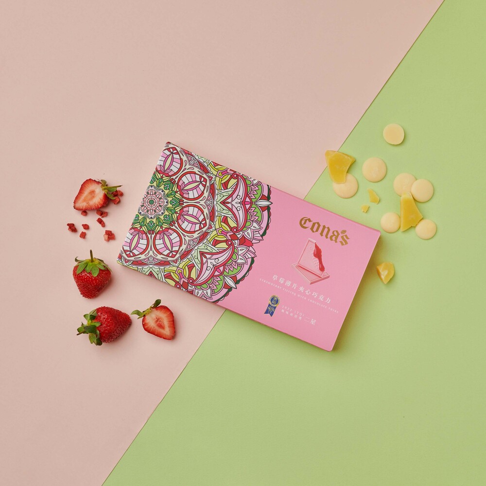 Cona’s草莓薄片夾心巧克力(12入/盒)
