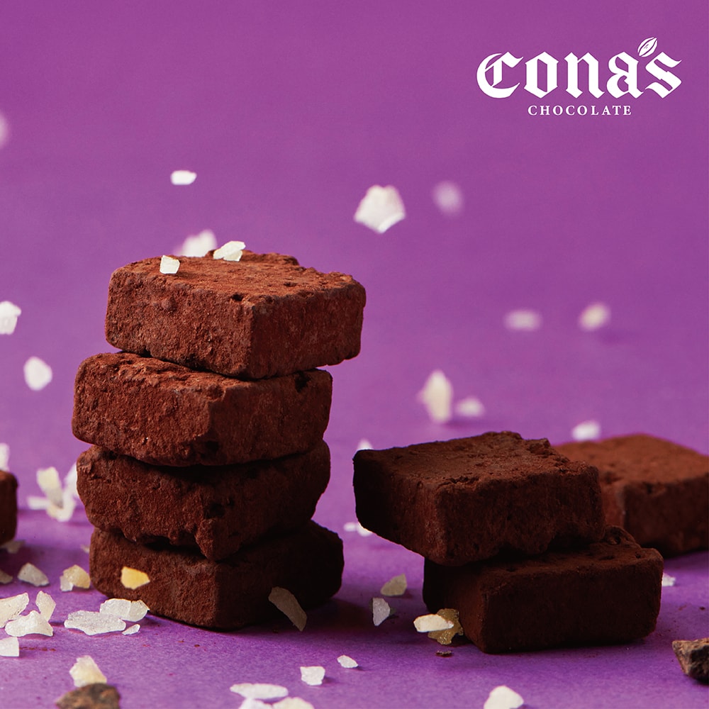 【Cona’s】黑巧克力跳跳糖松露巧克力(8入/盒)