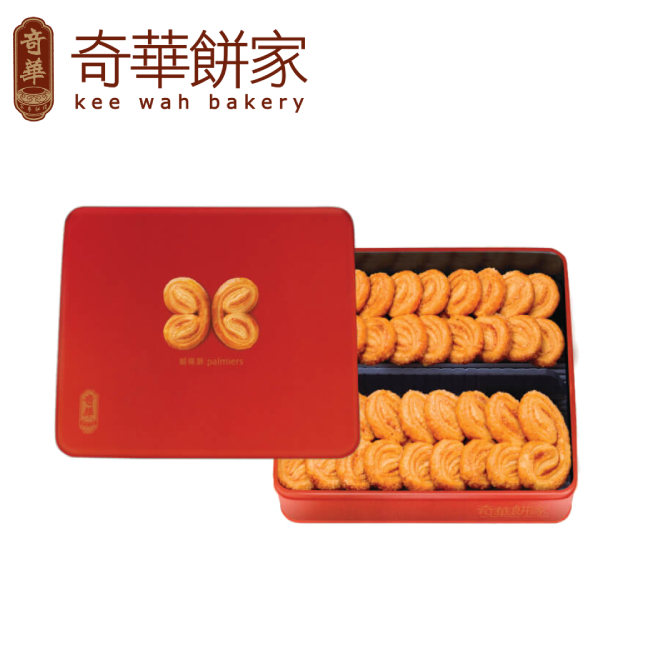 【奇華】蝴蝶酥禮盒(16片/盒 附提袋)