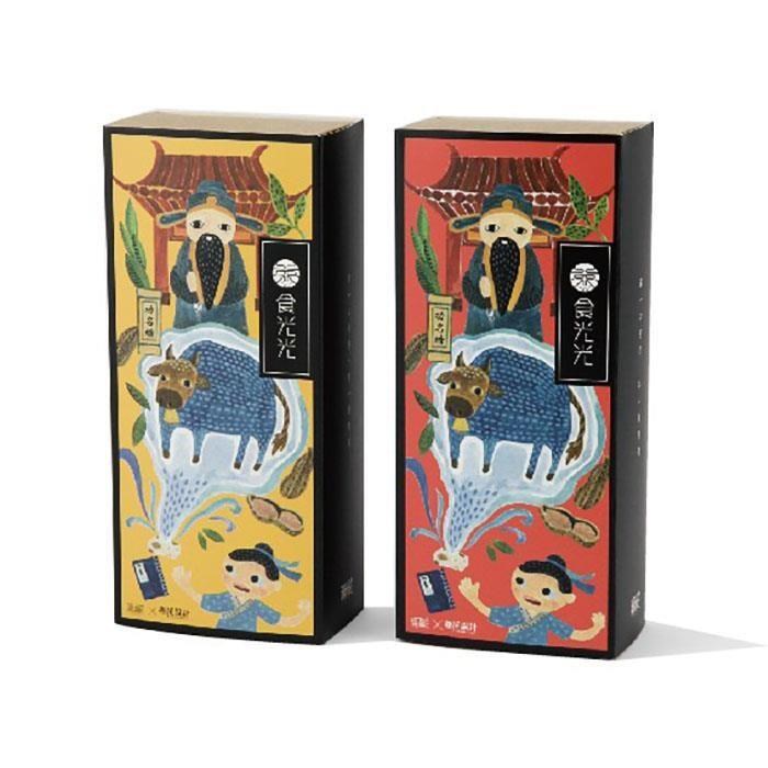 【茶食光光】阿里山紅茶/烏龍茶牛軋糖(300g/盒裝)*2盒
