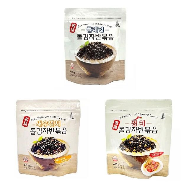 韓國 傳統海苔酥(原味/蝦&鯷魚/泡菜) 40公克/包x各5包(共15包)