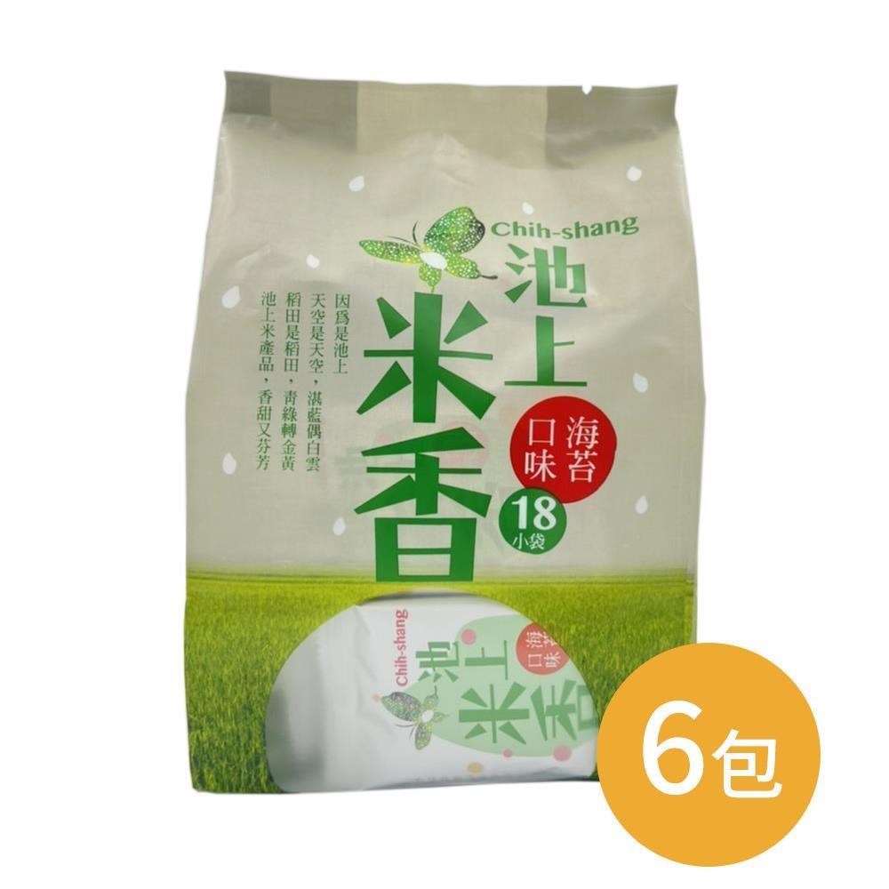 【池上鄉農會】池上米香-海苔口味180公克(18小袋)/6包組