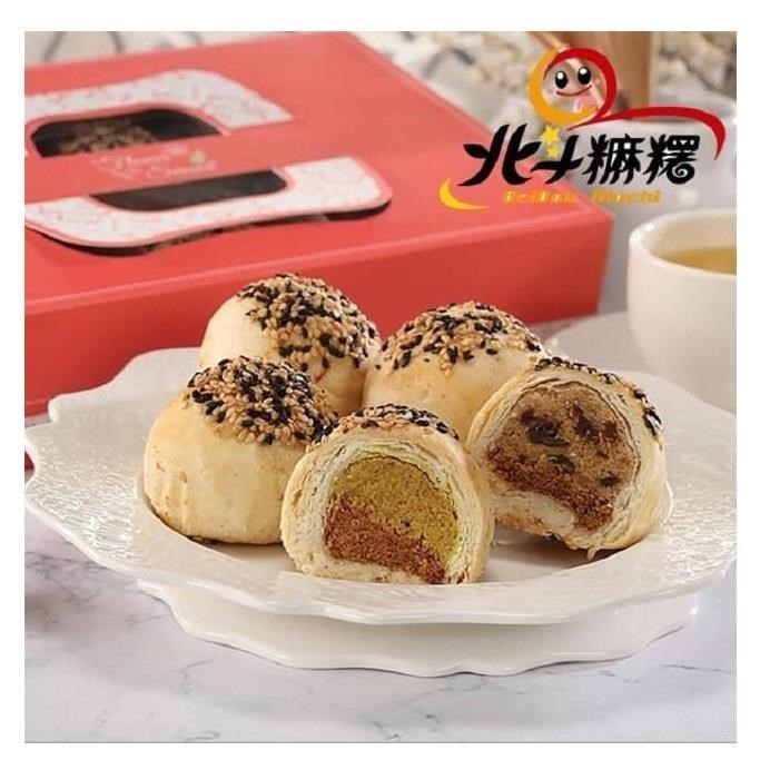麻吉爸．印加果油酥餅6入禮盒(純素)(附提袋)(咖哩，香菇口味任選)