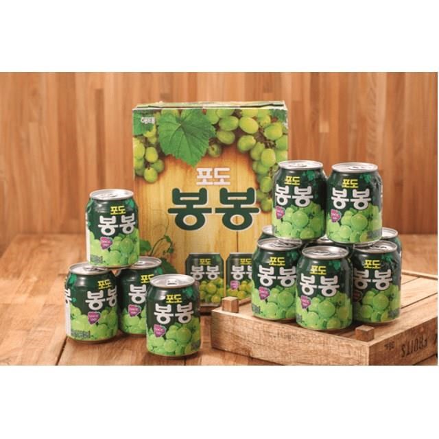 韓國 HAITAI 韓國葡萄汁（238毫升x12罐）/盒x3盒