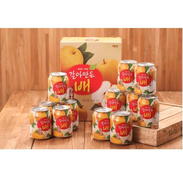 韓國 HAITAI 韓國水梨汁（238毫升x12罐）/盒x3盒