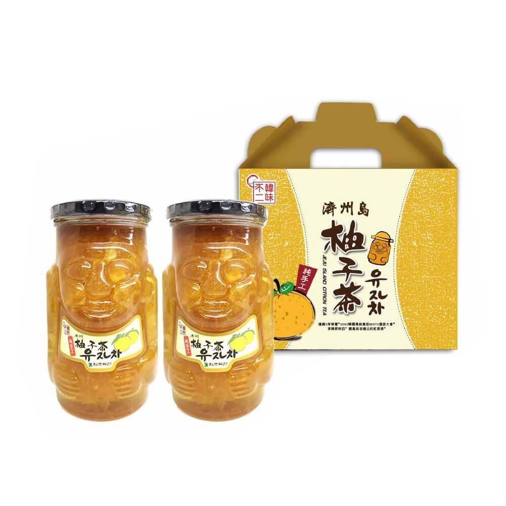 【韓味不二】濟州島柚子茶禮盒(1kg x2入/盒)