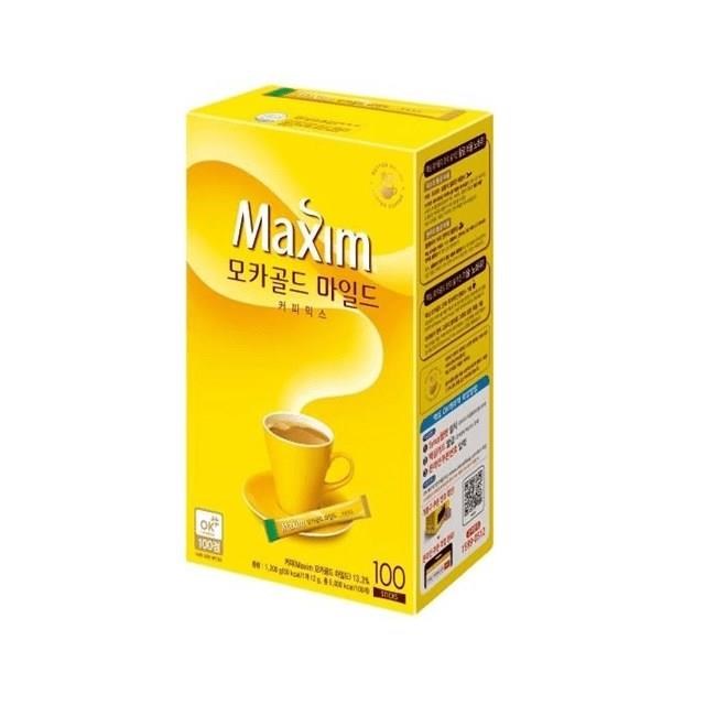 韓國 DongSuh Maxim 三合一即溶咖啡(摩卡風味) 100包/盒x2盒