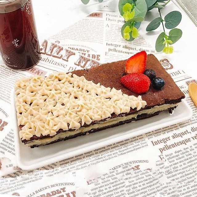 樂活e棧-生日快樂造型-水果長條巧克力蛋糕糕-6吋1顆(限卡 低澱粉 手作蛋糕)
