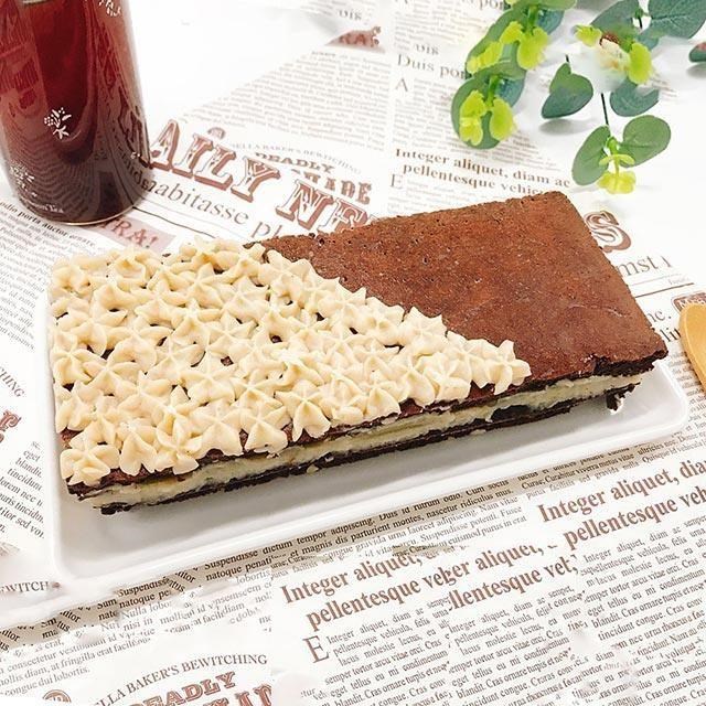 樂活e棧-生日快樂造型-長條巧克力蛋糕-6吋1顆(限卡 低澱粉 手作蛋糕)