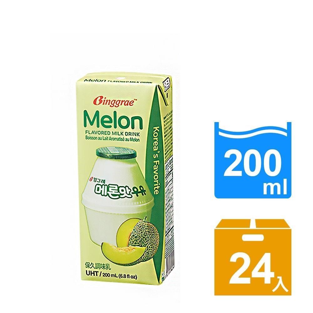 Binggrae- 哈密瓜牛奶(保久調味乳) 200ML*24入/箱