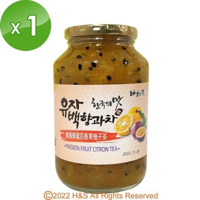 《柚和美》韓國蜂蜜百香果柚子茶沖泡果醬(1kg/罐)
