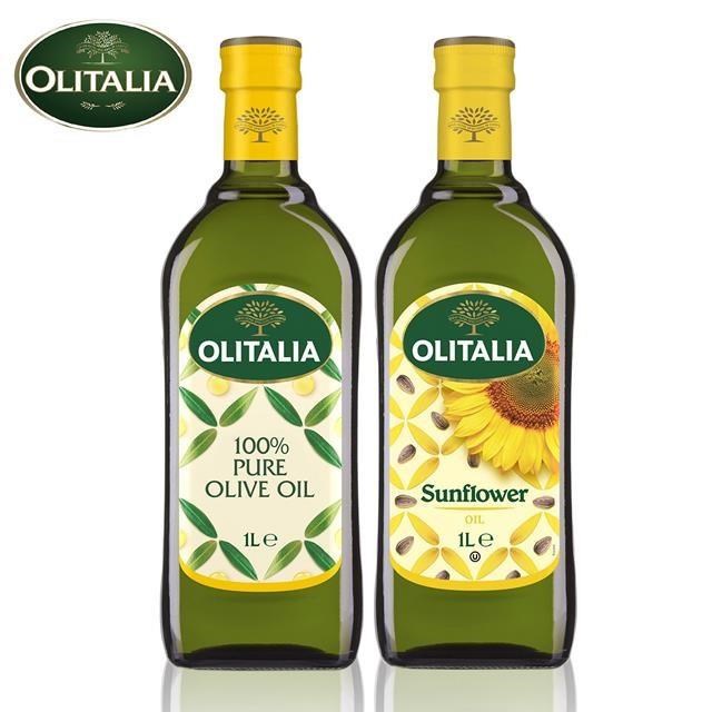 【奧利塔】橄欖油2罐+葵花油單罐2罐共4罐組(1000ml/罐)